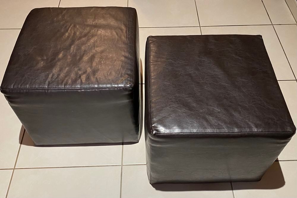 Lot de 2 poufs Meubles