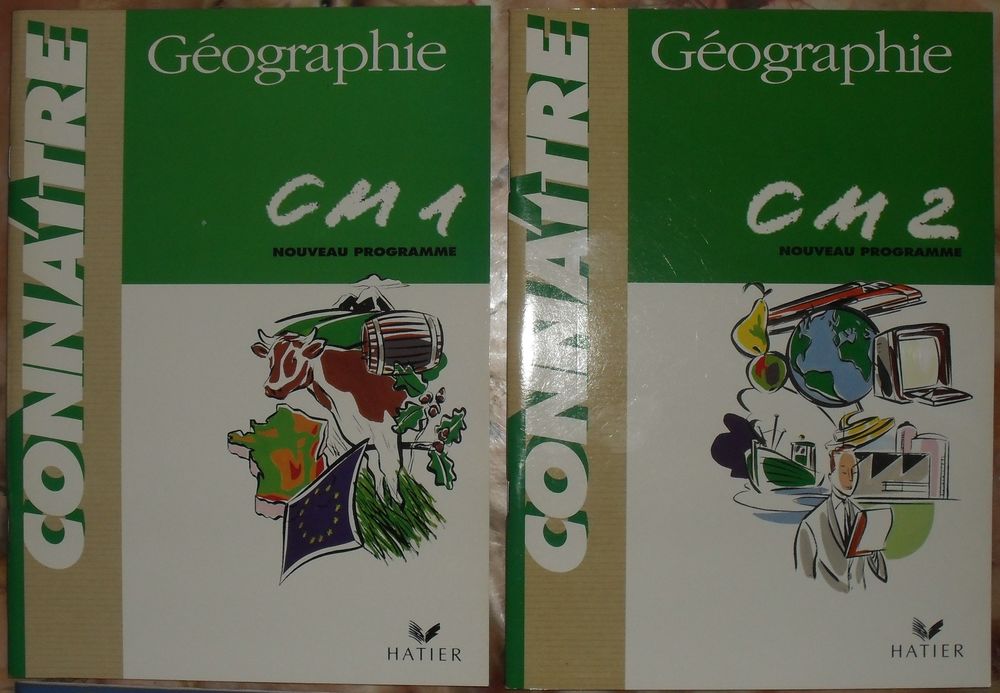 4 livrets Neufs collection conna&icirc;tre G&eacute;ographie Hatier. Livres et BD