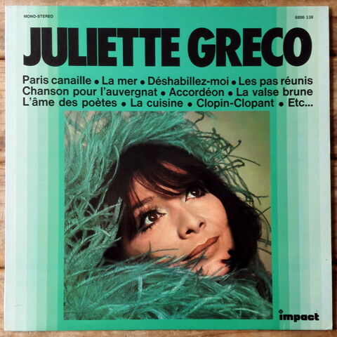 JULIETTE GRECO - LP - S�rie IMPACT - ACCORD�ON (GAINSBOURG)  6 Tourcoing (59)