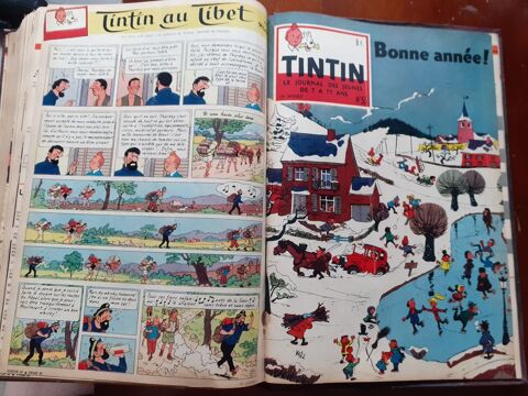 RELIURE JOURNAL TINTIN 2 TOME DE L'ANNEE 1958 60 Duppigheim (67)