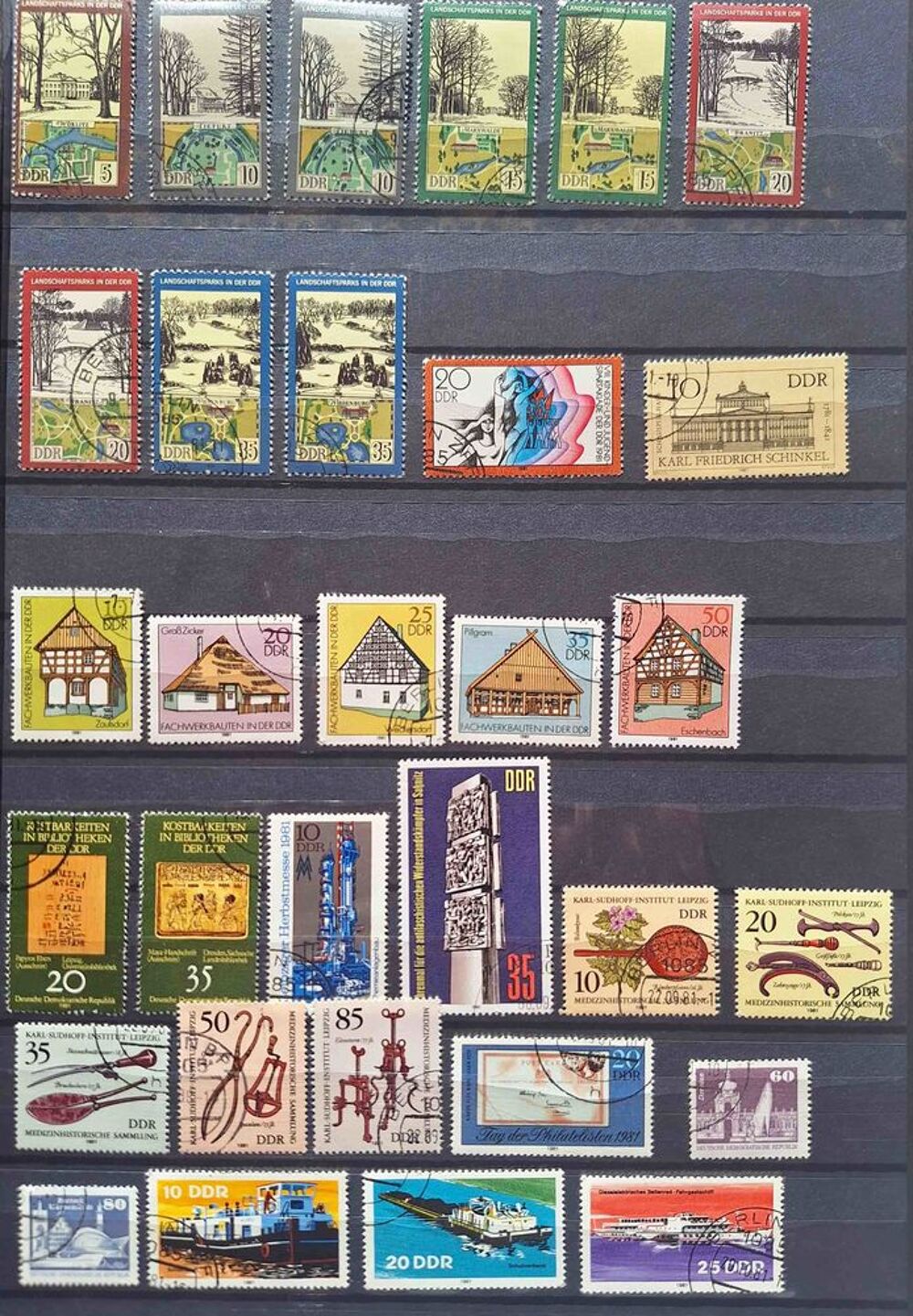S&eacute;rie de timbres de collection d'Allemagne ter 