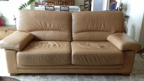 Canap convertible cuir et fauteuil fixe. 250 Cannes (06)