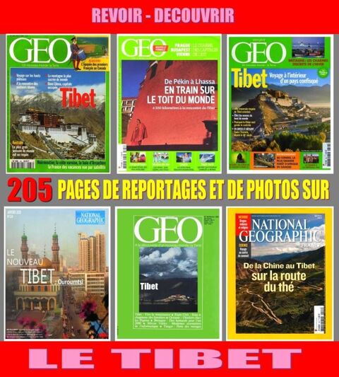 LE TIBET - géo - HIER et AUJOURD'HUI 18 Strasbourg (67)