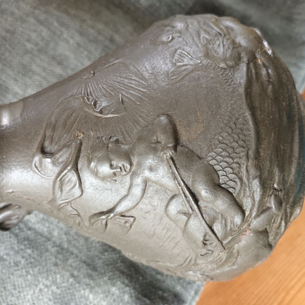 vase en fonte bronze metal art d&eacute;co salon maison chambre Décoration