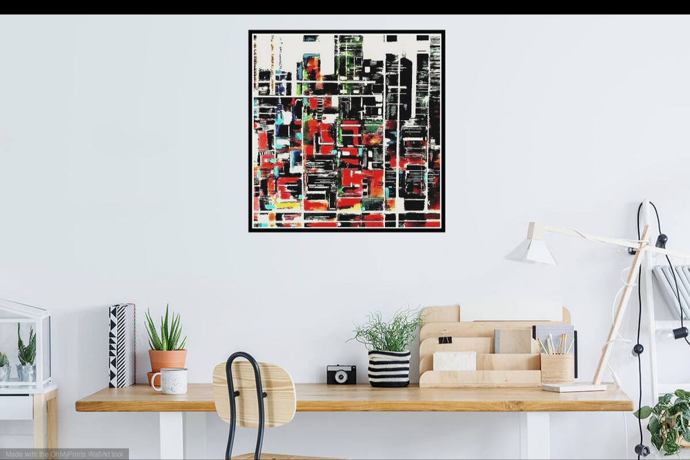 C ROSSS TABLEAU ABTRAIT GD FORMAT Décoration