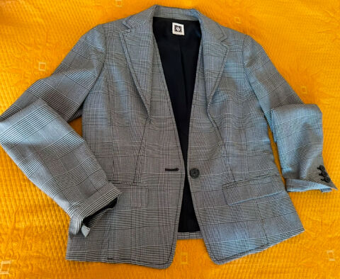 Veste Anne Klein  Carreaux Gris et noir * 49 Cannes (06)