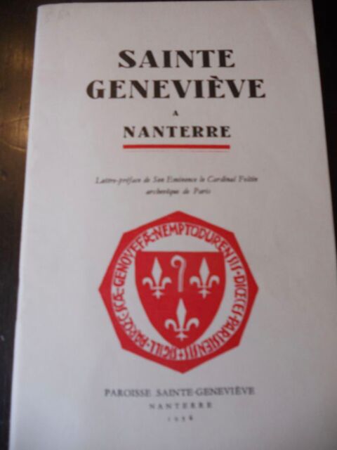 SAINTE GENEVI�VE a NANTERRE par PAUL BACHELARD . 1956 14 Tours (37)
