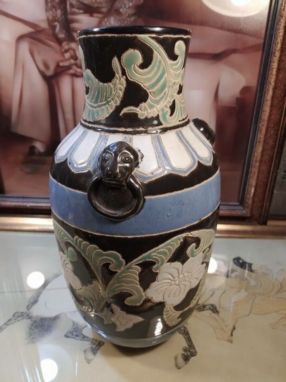 Grand Vase Vietnamien XX&egrave;me, non sign&eacute; Décoration