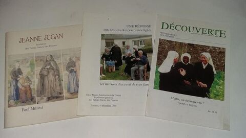 3 livrets sur jeanne Jugan et les petites soeurs des pauvres 1 Saumur (49)