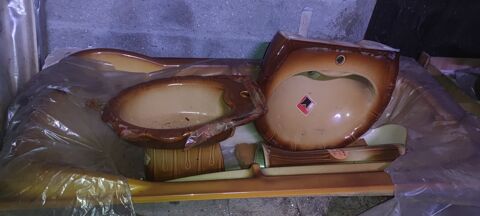 Ensemble salle de bain c�ramique marron-beige 0 Moret-sur-Loing (77)