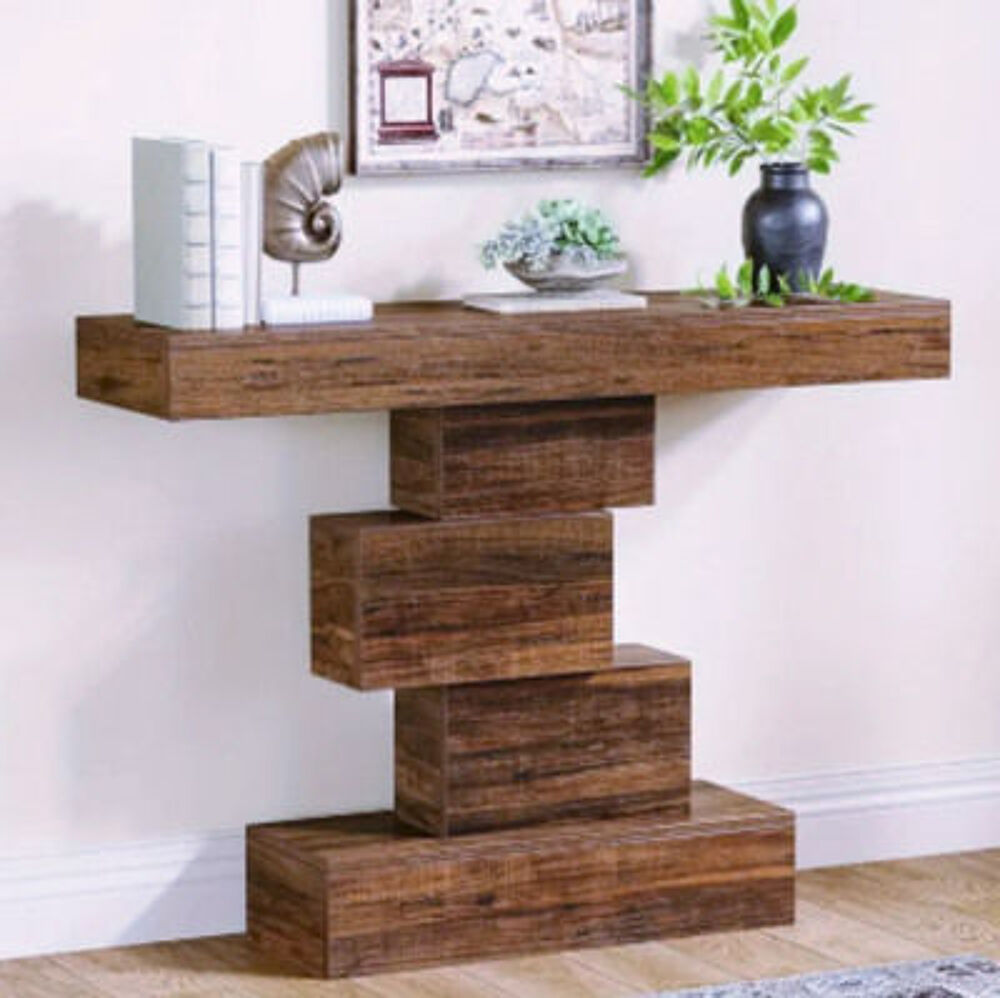 Console d'entr&eacute;e en bois massif ? Design architectural &amp; cha Meubles