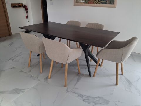 Grande table � manger en acacia massif 395 Floure (11)