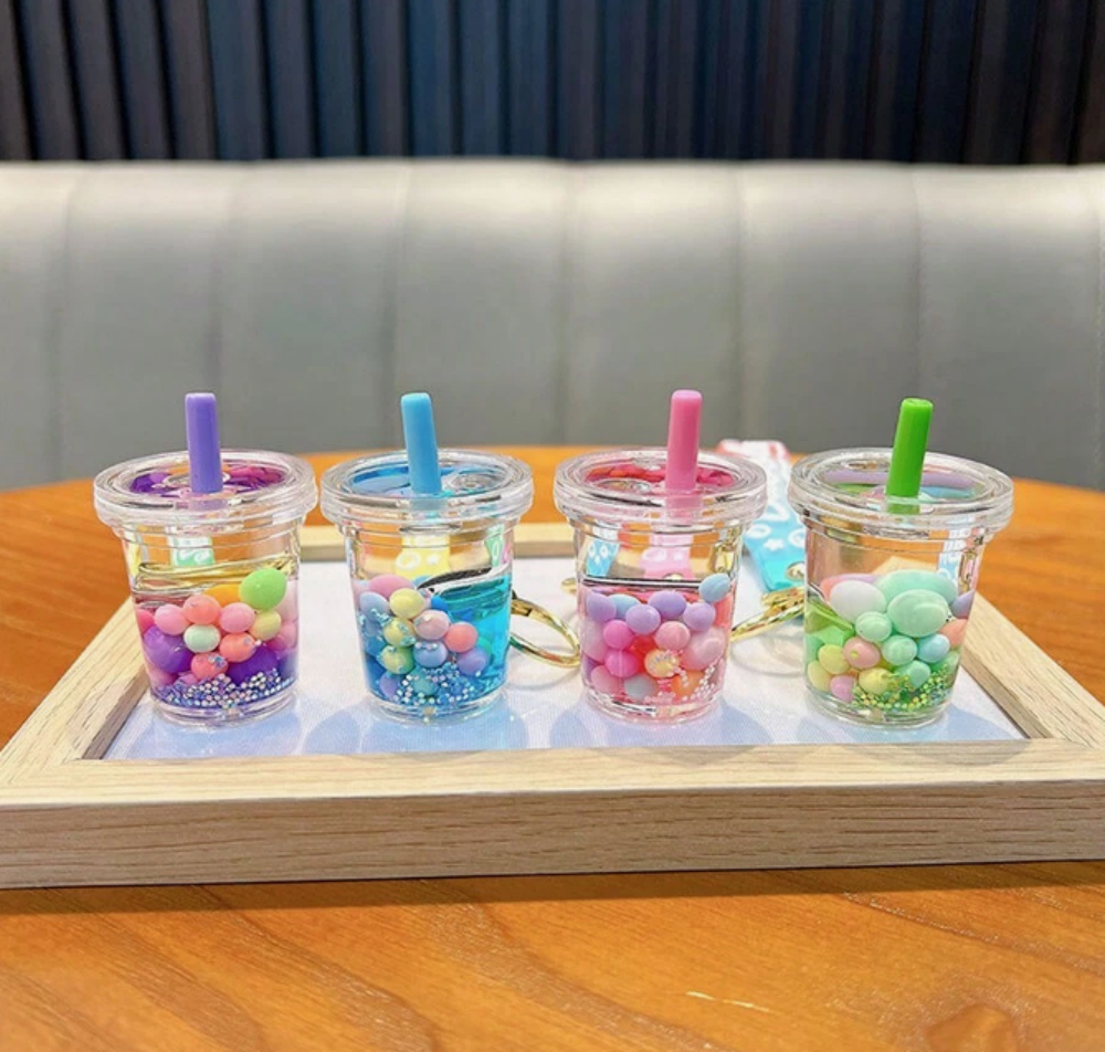 Porte-cl&eacute; Bubble th&eacute; tea japon manga kawaii anime mode d&eacute;co 