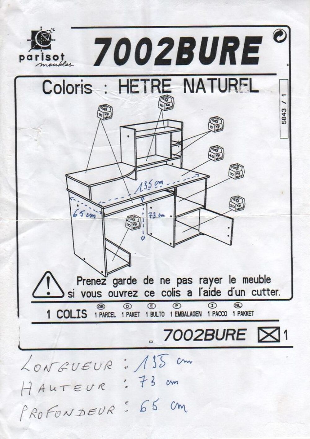 bureau Meubles