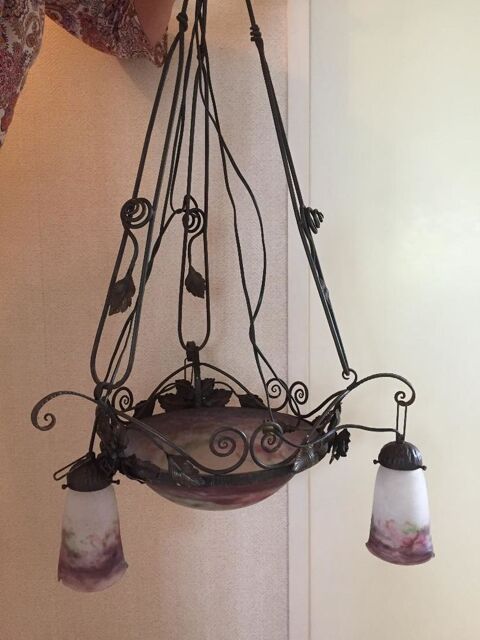 Superbe lustre art d�co MULLER FRERES 600 Avon (77)