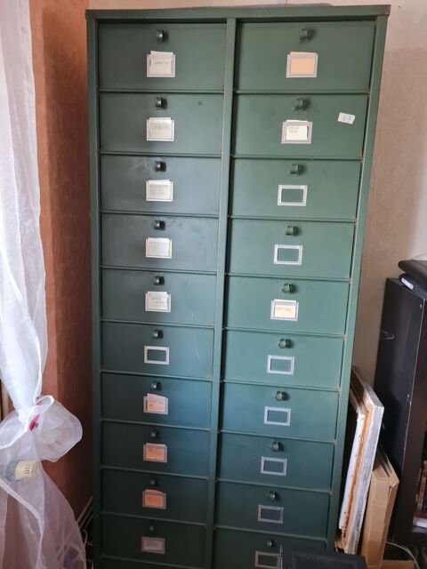 Armoire mtallique Ancien meuble Strafor annes 70 700 Aytr (17)