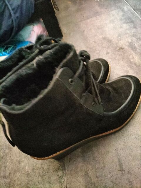 Basket compens�e cuir cosmoParis pointure 41 tr�s bon �tat 14 Cachan (94)