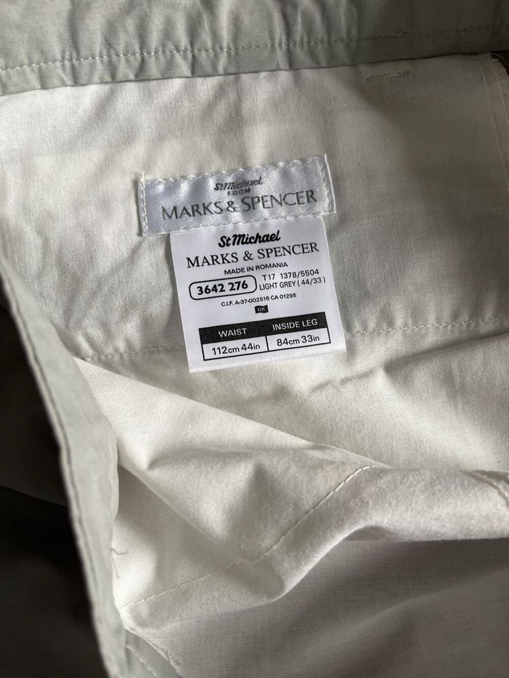 Pantalon l&eacute;ger en coton huil&eacute; Vêtements