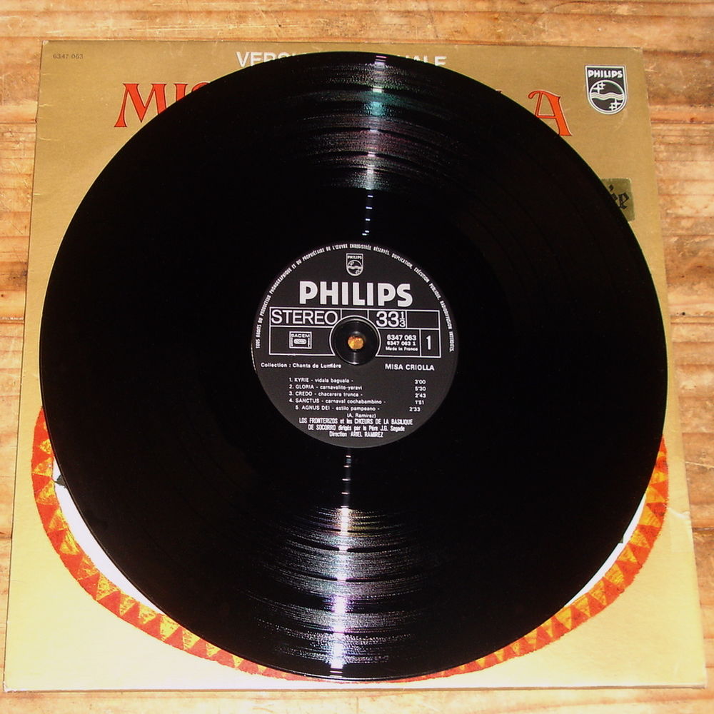 MISA CRIOLLA -33t- CHANTS D'INSPIRATION FOLKL. ARGENTINE CD et vinyles