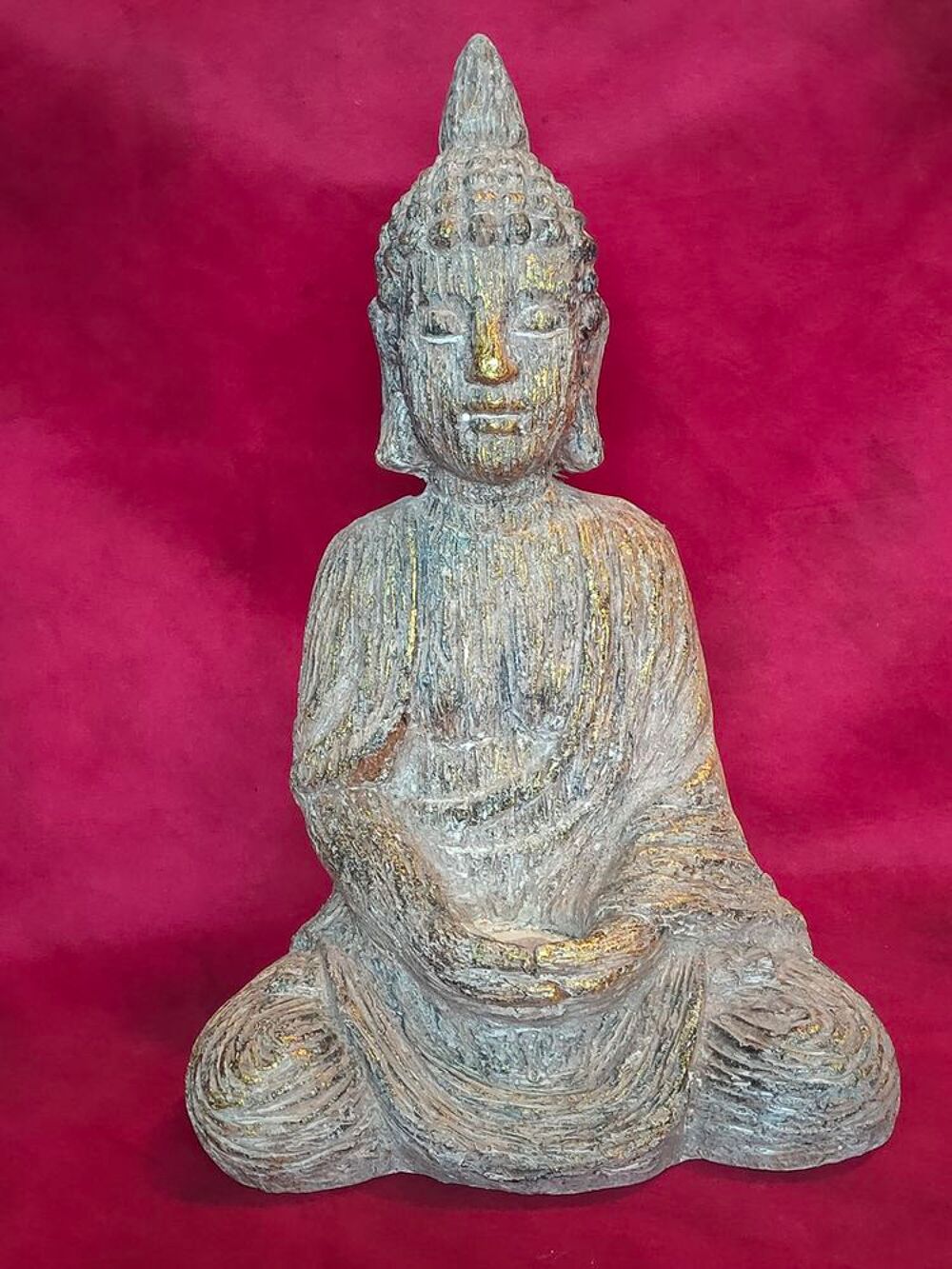 Bouddha porte bougie en r&eacute;sine hauteur 41 cm (n&deg;28) Décoration