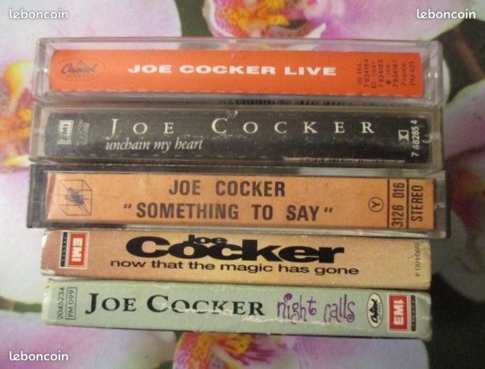 Cassette audio Joe Cocker 
CD et vinyles