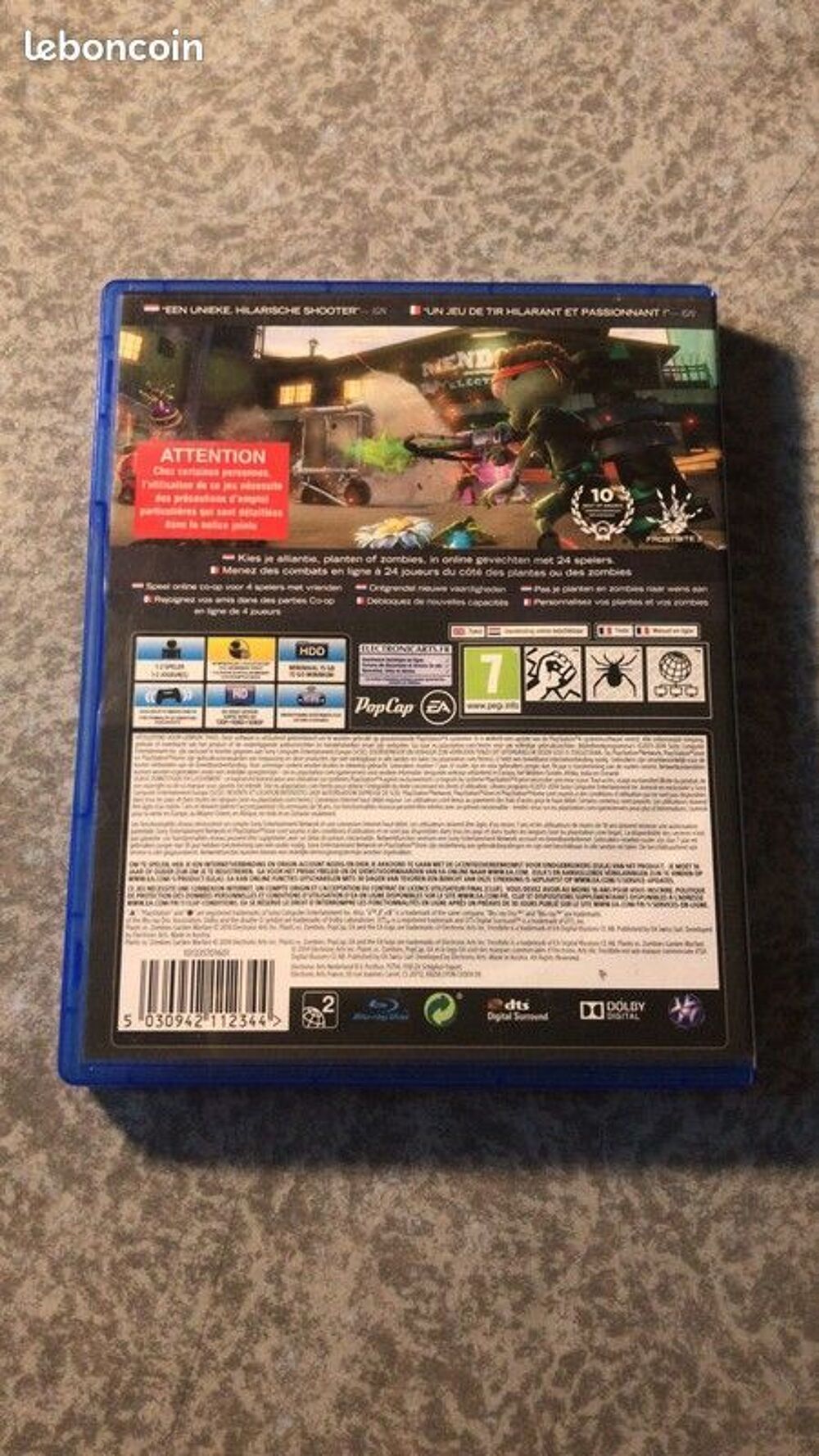 Jeu plants vs zombies garden warfare ps4 play4 Jeux / jouets