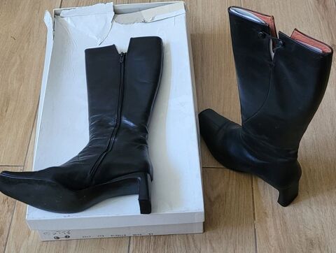 Bottes veau noir T37 EU 10 Bordeaux (33)