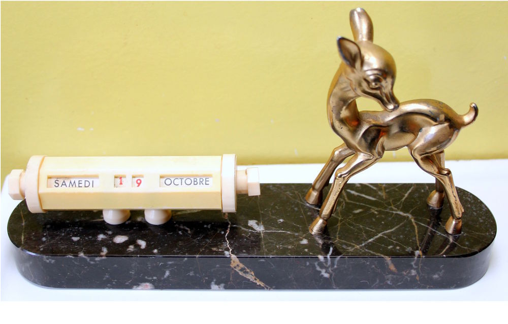 Calendrier perp&eacute;tuel art d&eacute;co Bambi Décoration
