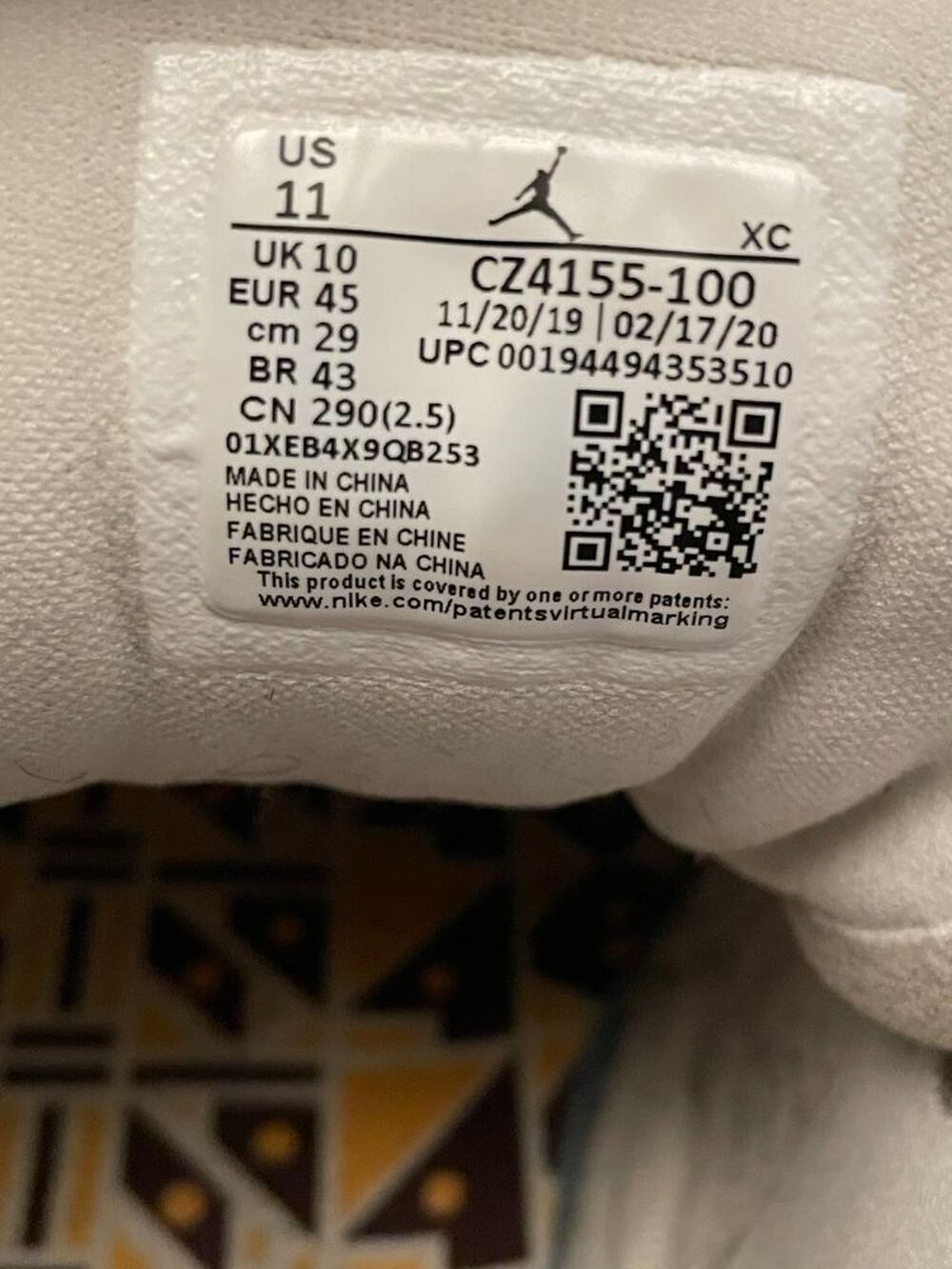 Air Jordan 1 pointure 45 Chaussures