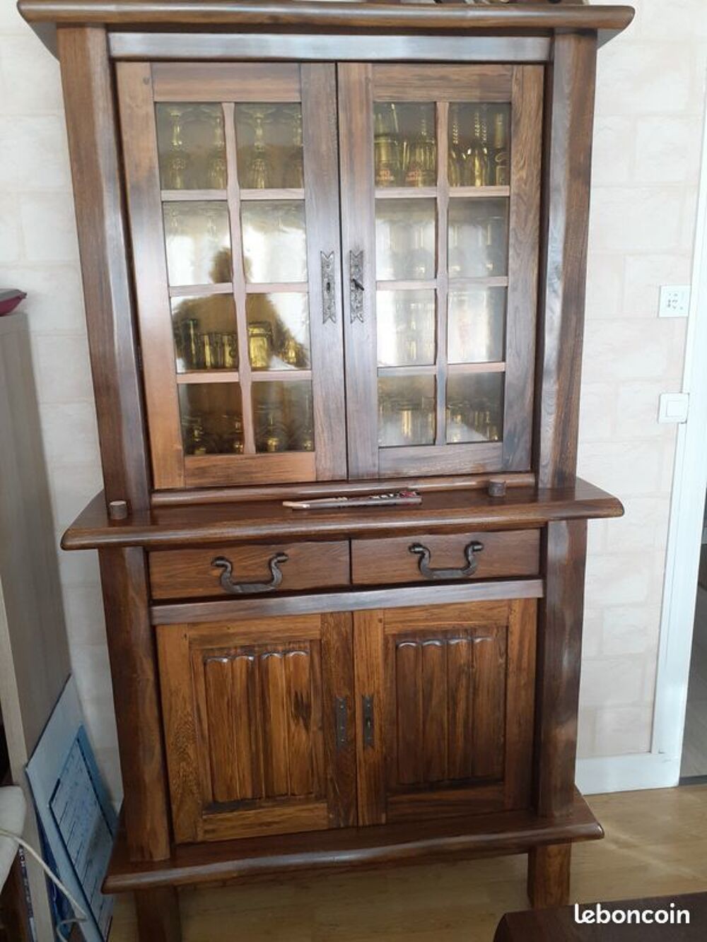 LOT salle &agrave; manger ch&egrave;ne massif 9 pi&egrave;ces Meubles