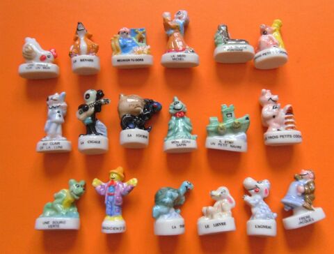 Lot de 18 Fèves en porcelaine à thème Fable de la Fontaine 9 Villejuif (94)