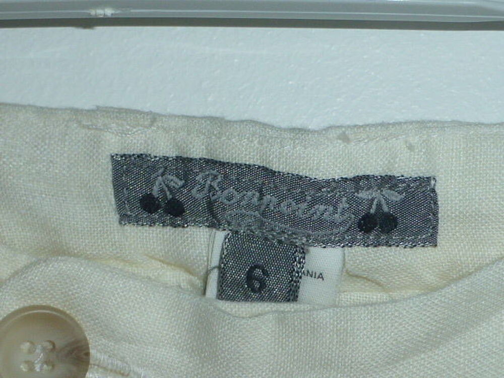 BONPOINT pantalon en lin blanc 6 ans Vêtements enfants