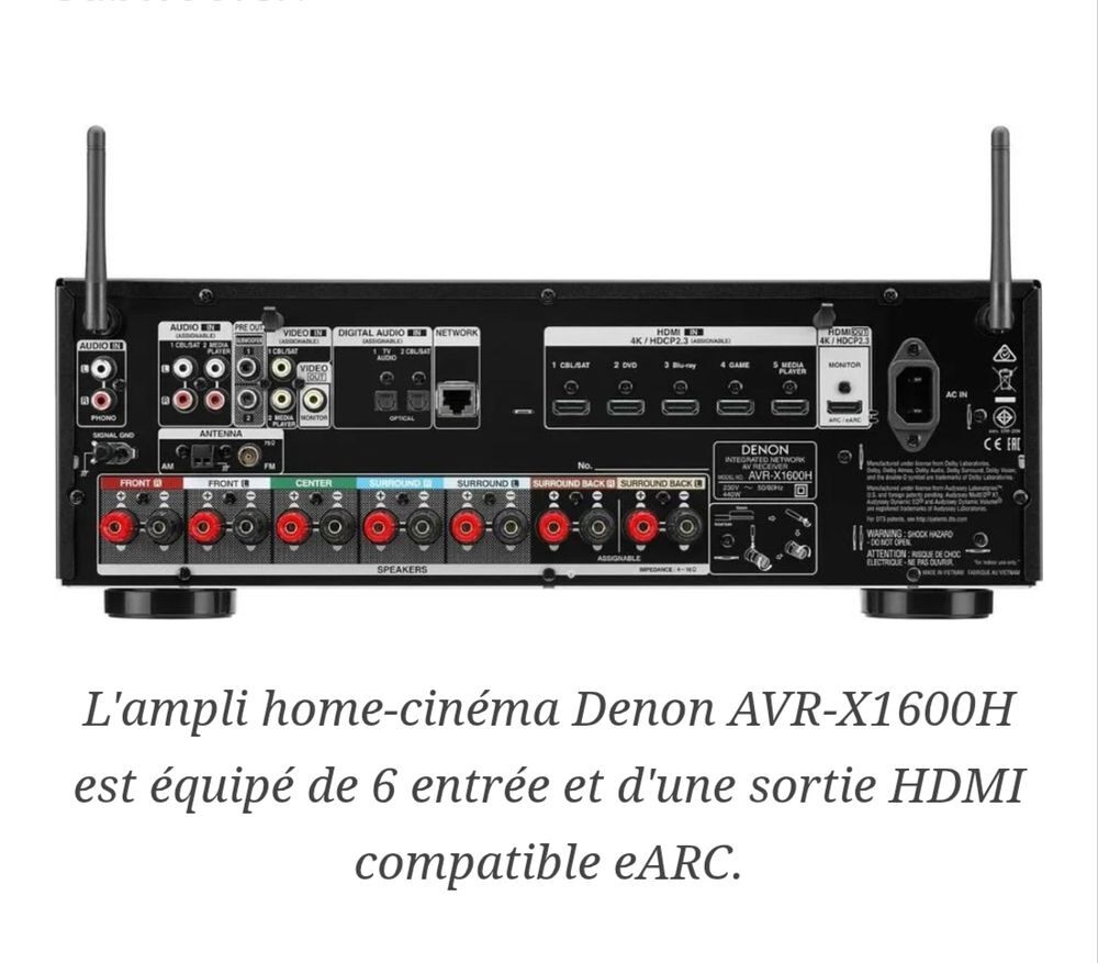 Ensemble home-cin&eacute;ma Audio et hifi