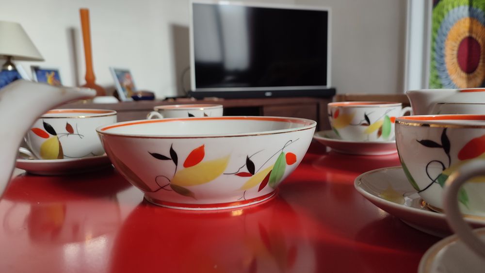 Superbe service &agrave; th&eacute; p&eacute;riode Art D&eacute;co 