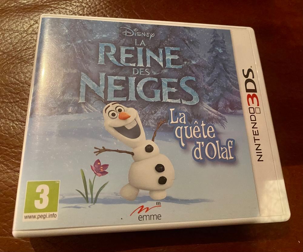 Jeu Nintendo 3DS. La reine des neiges. La qu&ecirc;te d'Olaf. Consoles et jeux vidéos