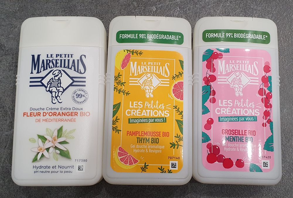gels douche Le petit marseillais Maroquinerie