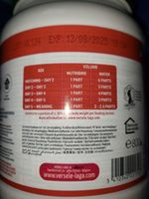   Nutriment b�b� perroquet  