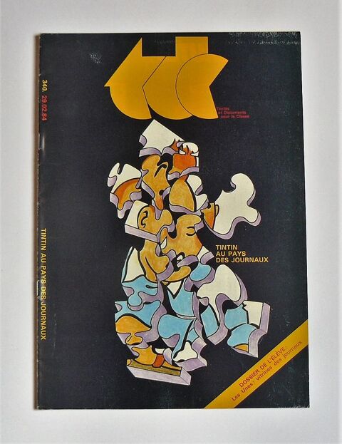 Tintin au pays des journeaux : Revue Spécial Hergé TDC 340 12 Argenteuil (95)