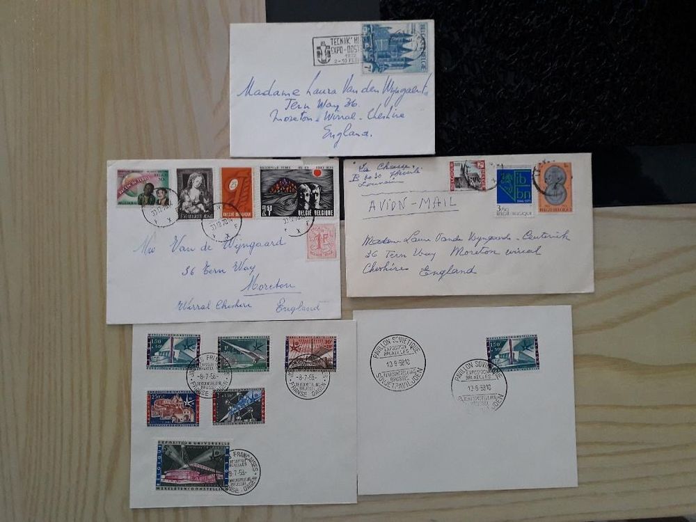 gros lot d'enveloppes et courrier - 