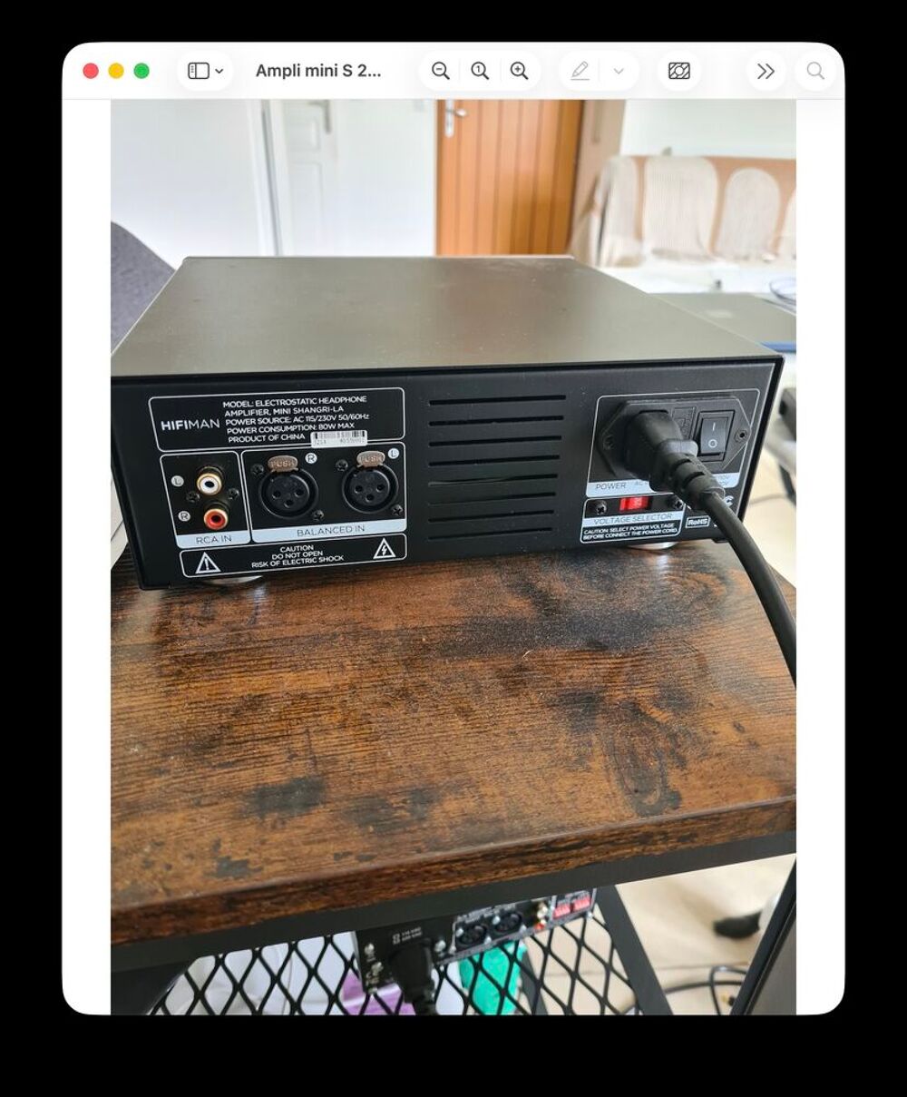 Ampli &eacute;lectrostatique d'origine Mini Shangri-La garanti Audio et hifi
