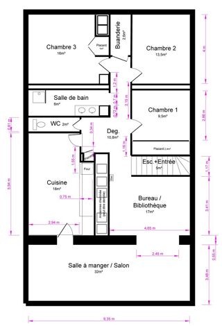  Appartement � vendre 5 pi�ces 135 m�
