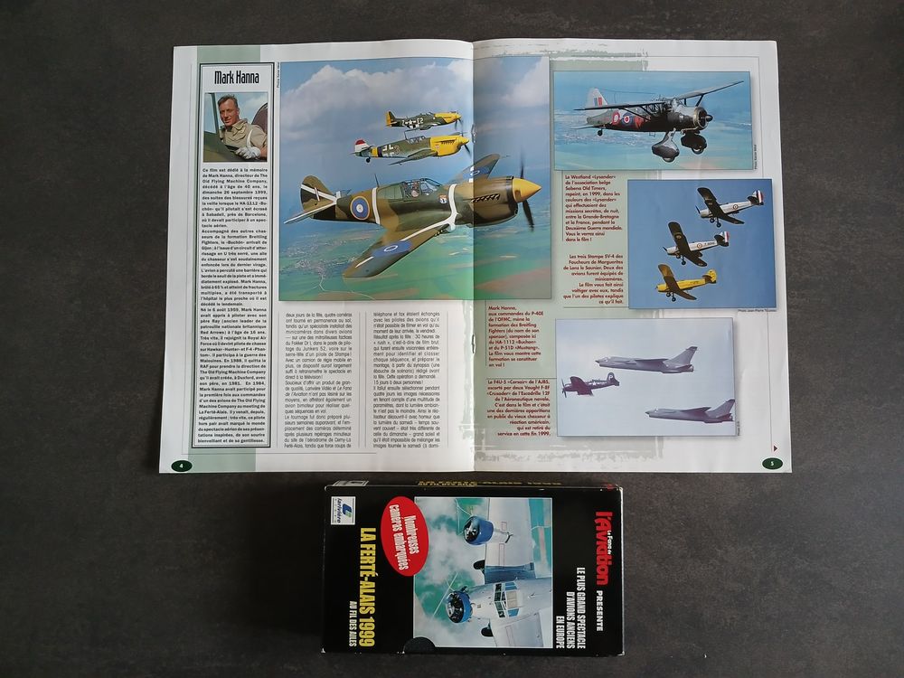 CASSETTES K7 L'AVIATION LA FERTE-ALAIS 1999 AU FIL DES AILES Photos/Video/TV