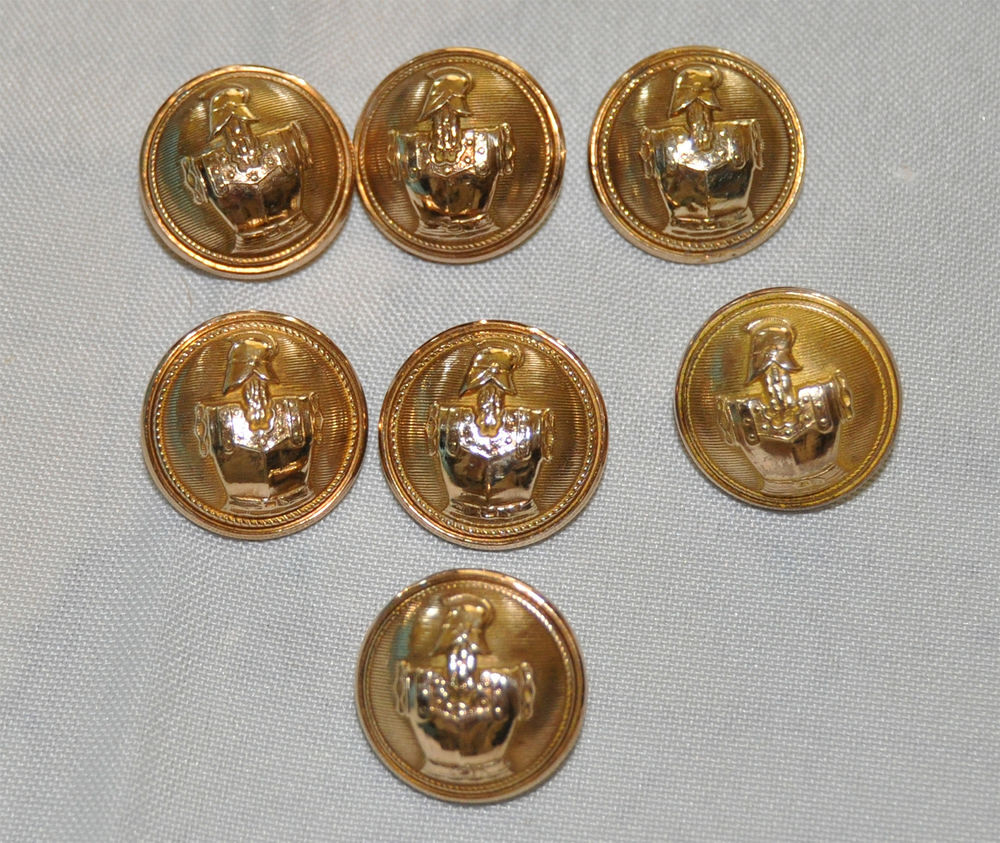 Boutons en laiton g&eacute;nie militaire sapeur 3&egrave;me r&eacute;publique fra 