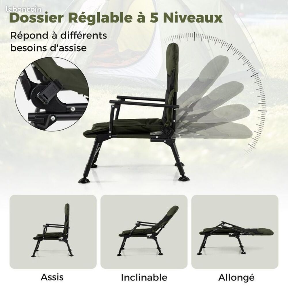 Chaise de p&ecirc;che Jardin