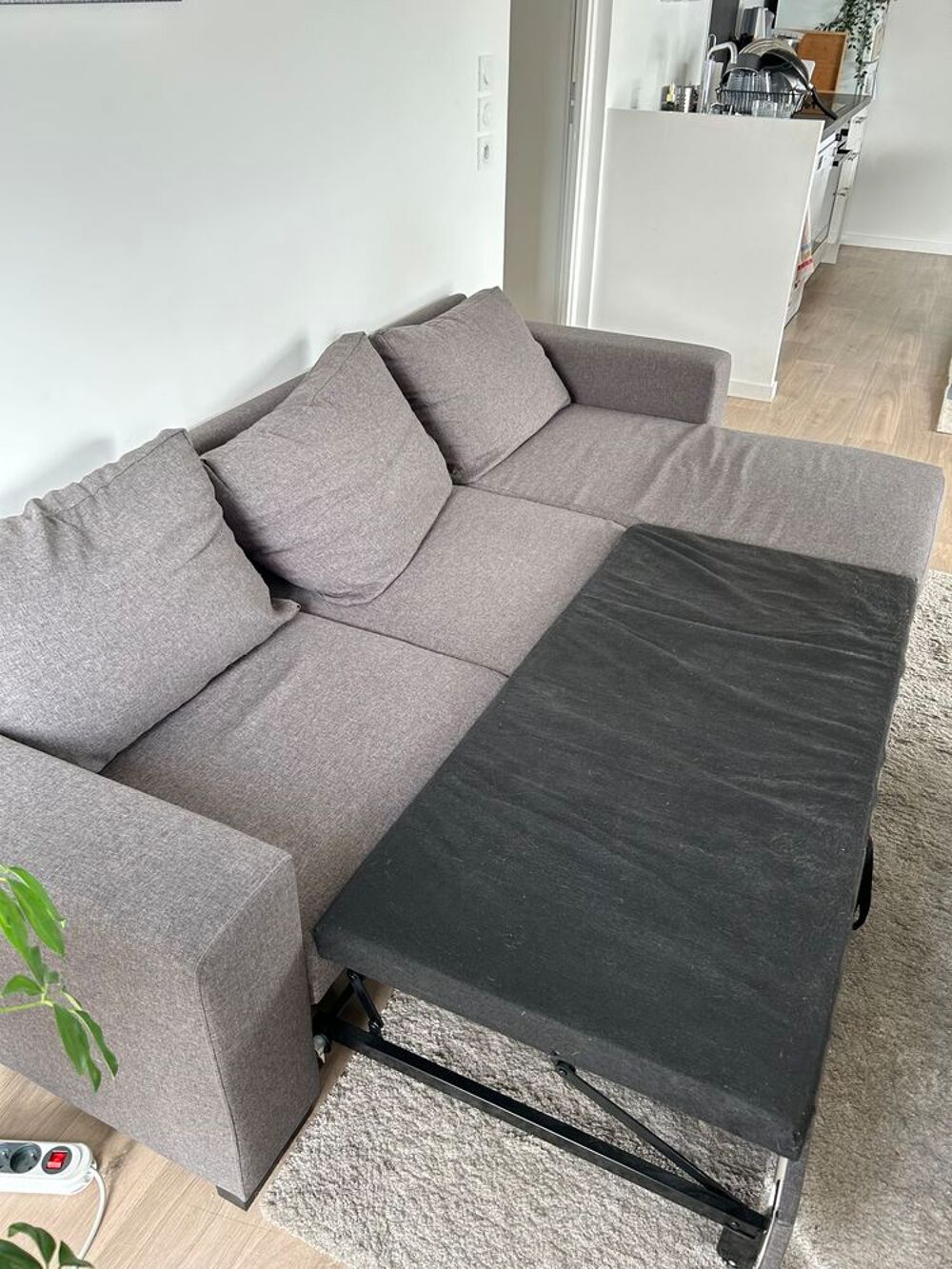 Canap&eacute; d'angle avec m&eacute;ridienne convertible Meubles