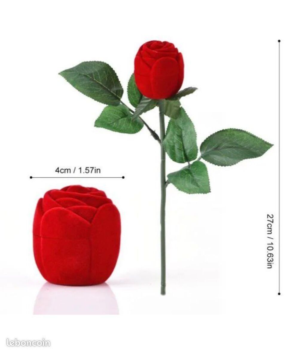 Rose rouges pour bague / d&eacute;coration Bijoux et montres