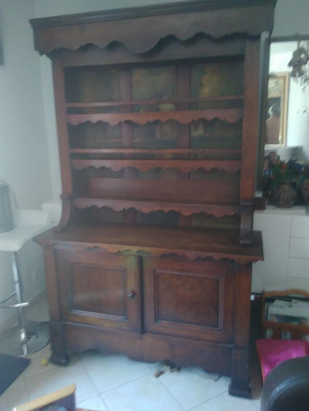 Vaissellier Rare 19 &eacute;me D&eacute;coratif Meubles