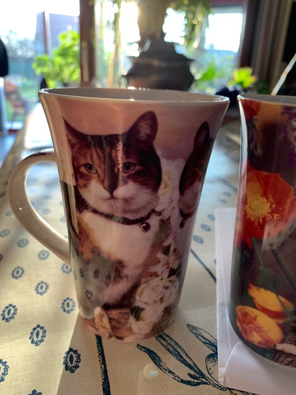 4 grands mugs d&eacute;cor chats Cuisine