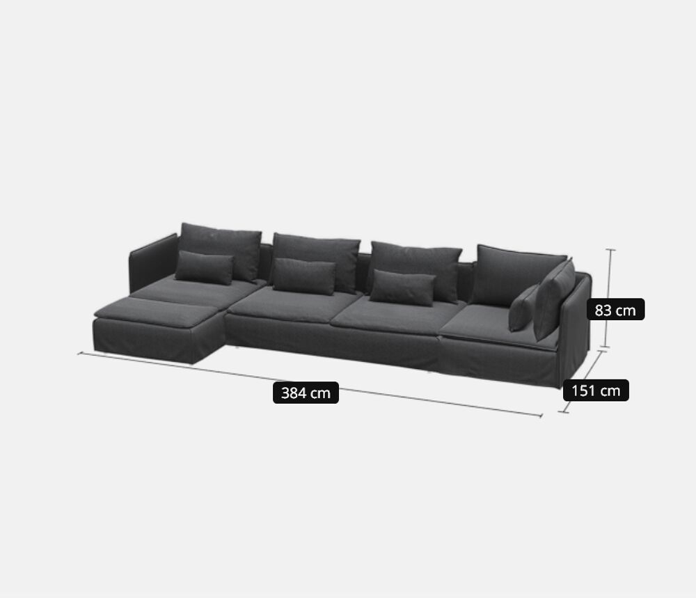 canap&eacute; IKEA 5 places avec m&eacute;ridienne Meubles