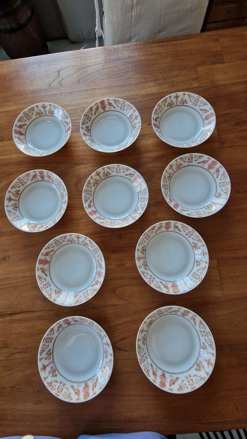 10 coupelles porcelaine fine Limoges Chastagner France Cuisine